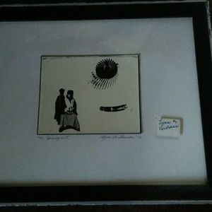 Japanese painting in frame